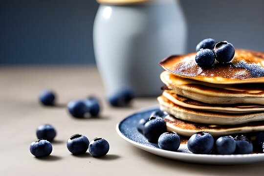 pancake myrtille