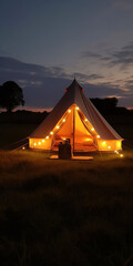 glamping. luxury glamorous camping. glamping in the beautiful countryside