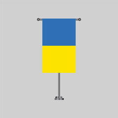 Illustration of ukraine flag Template