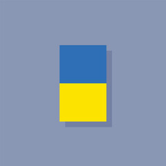 Illustration of ukraine flag Template