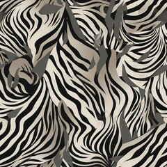 Unleash your wild side with a seamless zebra skin pattern. Perfect for fashion, home decor, and accessories. AI Generation