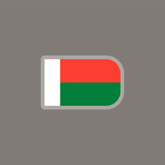 Illustration of madagascar flag Template