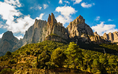 Mountain of Montserrat, Catalonia Spain.