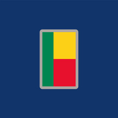 Illustration of benin flag Template