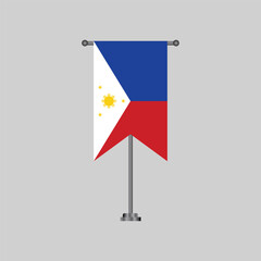 Illustration of philippines flag Template