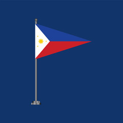 Illustration of philippines flag Template