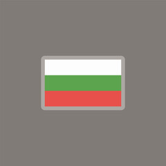 Illustration of bulgaria flag Template