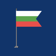 Illustration of bulgaria flag Template
