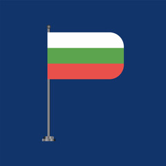 Illustration of bulgaria flag Template