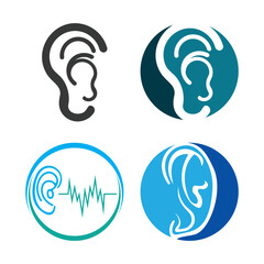 Hearing logo template