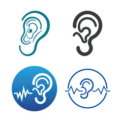 Hearing logo template
