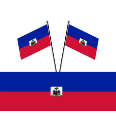 Illustration of haiti flag Template