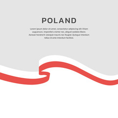 Illustration of poland flag Template