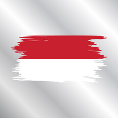 Illustration of indonesia flag Template