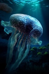 jellyfish in the sea