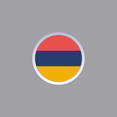 Illustration of armenia flag Template