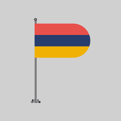 Illustration of armenia flag Template