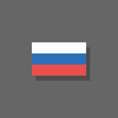 Illustration of russia flag Template