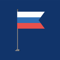 Illustration of russia flag Template