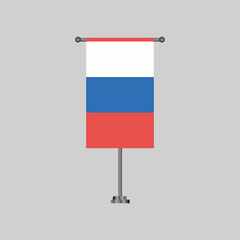 Illustration of russia flag Template