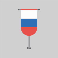 Illustration of russia flag Template