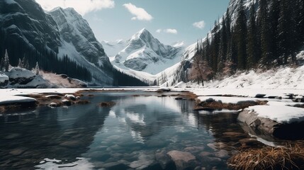lake in the mountains