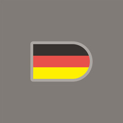 Illustration of germany flag Template