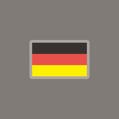Illustration of germany flag Template