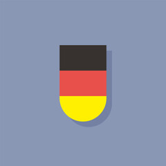 Illustration of germany flag Template