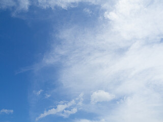 An image of a beautiful sky with clear clouds