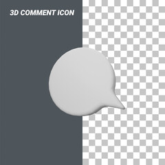 simple commentary 3d design assets