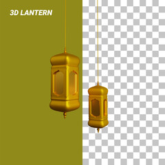 simple lantern 3d design asset