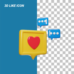 asset design 3d icon like