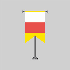 Illustration of south ossetia flag Template