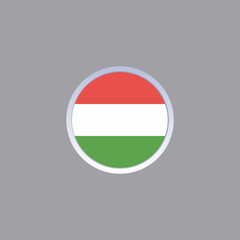 Illustration of hungary flag Template