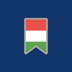 Illustration of hungary flag Template