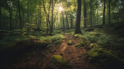 morning in the forest