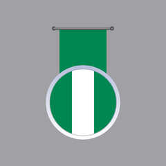 Illustration of nigeria flag Template