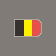 Fototapeta premium Illustration of belgium flag Template