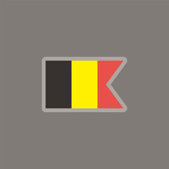 Fototapeta premium Illustration of belgium flag Template
