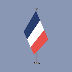 Illustration of france flag Template
