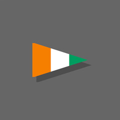 Illustration of ivory coast flag Template