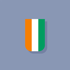 Illustration of ivory coast flag Template