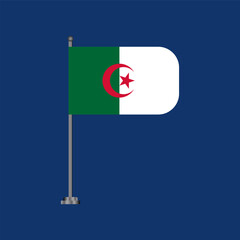 Illustration of algeria flag Template