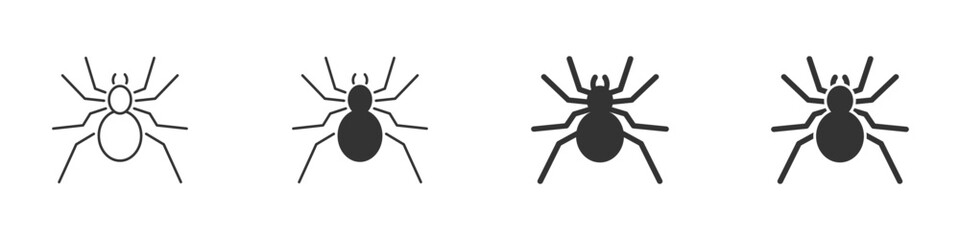 Spider icon. Simple design. Vector illustration.