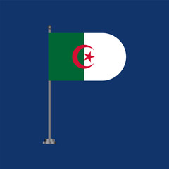 Illustration of algeria flag Template