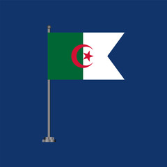 Illustration of algeria flag Template