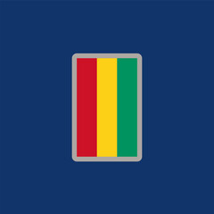 Fototapeta premium Illustration of guinea flag Template