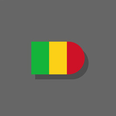 Fototapeta premium Illustration of Mali flag Template
