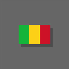 Fototapeta premium Illustration of Mali flag Template